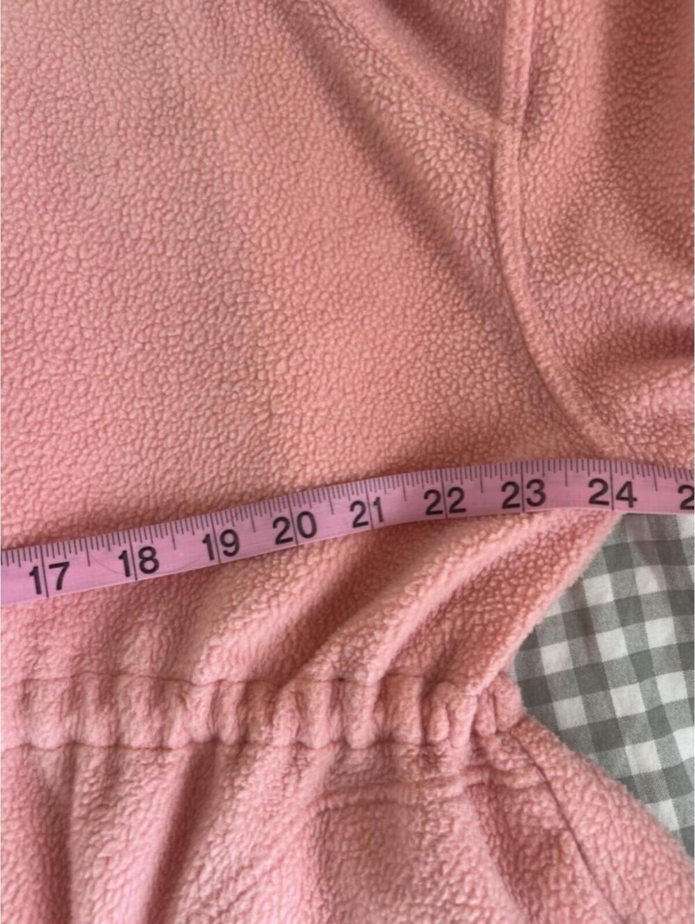 Free People Coral Pink Fleece Zip Up Women's Size M Oversized Cozy Outerwear - Picture 9 of 9